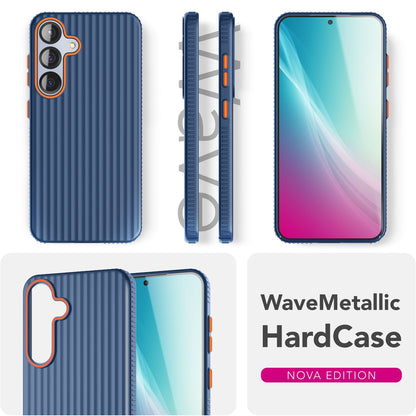 NALIA Matte Hardcase Hülle für Samsung Galaxy S25 – Anti-Fingerabdruck & Grip – NOVA (Strukturiertes Design) – Marke aus Berlin