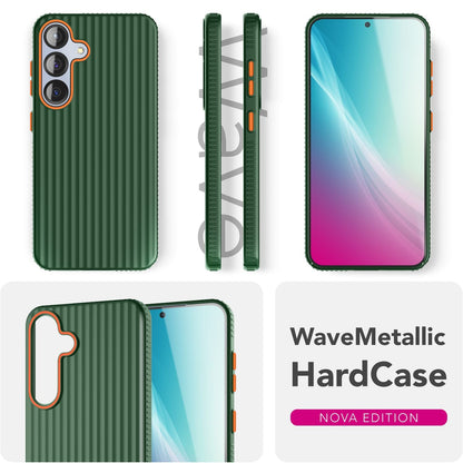 NALIA Matte Hardcase Hülle für Samsung Galaxy S25 – Anti-Fingerabdruck & Grip – NOVA (Strukturiertes Design) – Marke aus Berlin