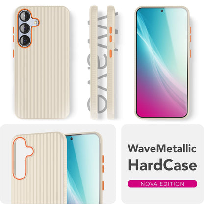 NALIA Matte Hardcase Hülle für Samsung Galaxy S25 – Anti-Fingerabdruck & Grip – NOVA (Strukturiertes Design) – Marke aus Berlin