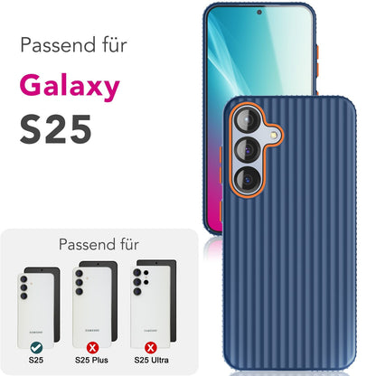 NALIA Matte Hardcase Hülle für Samsung Galaxy S25 – Anti-Fingerabdruck & Grip – NOVA (Strukturiertes Design) – Marke aus Berlin