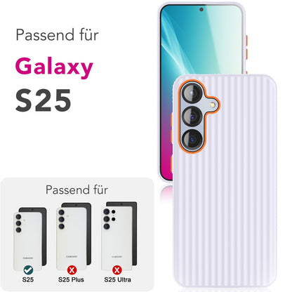 NALIA Matte Hardcase Hülle für Samsung Galaxy S25 – Anti-Fingerabdruck & Grip – NOVA (Strukturiertes Design) – Marke aus Berlin
