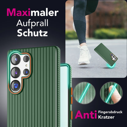 NALIA Matte Hardcase Hülle für Samsung Galaxy S25 Ultra – Anti-Fingerabdruck & Grip – NOVA (Strukturiertes Design) – Marke aus Berlin