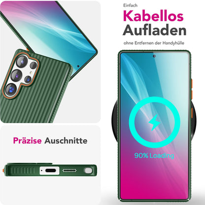 NALIA Matte Hardcase Hülle für Samsung Galaxy S25 Ultra – Anti-Fingerabdruck & Grip – NOVA (Strukturiertes Design) – Marke aus Berlin