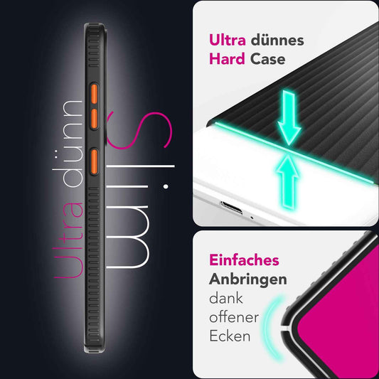 NALIA Matte Hardcase Hülle für Samsung Galaxy S25 Ultra – Anti-Fingerabdruck & Grip – NOVA (Strukturiertes Design) – Marke aus Berlin