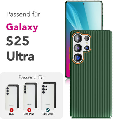 NALIA Matte Hardcase Hülle für Samsung Galaxy S25 Ultra – Anti-Fingerabdruck & Grip – NOVA (Strukturiertes Design) – Marke aus Berlin