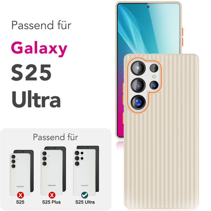 NALIA Matte Hardcase Hülle für Samsung Galaxy S25 Ultra – Anti-Fingerabdruck & Grip – NOVA (Strukturiertes Design) – Marke aus Berlin