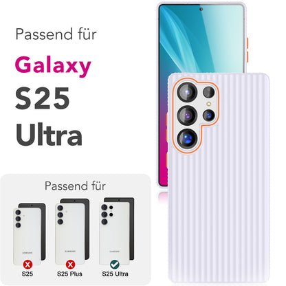 NALIA Matte Hardcase Hülle für Samsung Galaxy S25 Ultra – Anti-Fingerabdruck & Grip – NOVA (Strukturiertes Design) – Marke aus Berlin