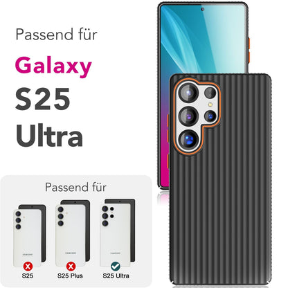 NALIA Matte Hardcase Hülle für Samsung Galaxy S25 Ultra – Anti-Fingerabdruck & Grip – NOVA (Strukturiertes Design) – Marke aus Berlin