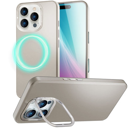 NALIA Magnet Hardcase für iPhone 16 Pro – Faltbarer Kamera-Stand – OVERLAND (Schutzhülle Matt & MagSafe Kompatibel) – Marke aus Berlin