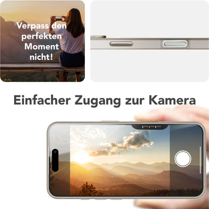 NALIA Magnet Hardcase für iPhone 16 Pro Max – Faltbarer Kamera-Stand – OVERLAND (Schutzhülle Matt & MagSafe Kompatibel) – Marke aus Berlin