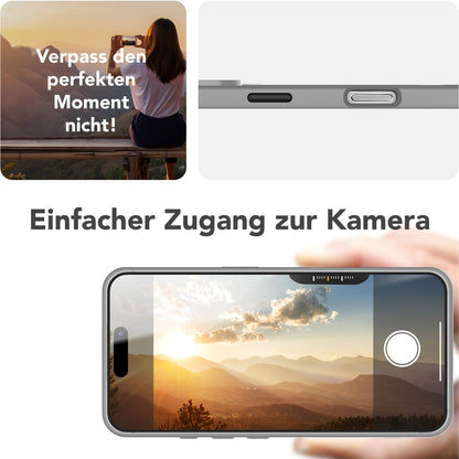 NALIA Magnet-Case für iPhone 16 Pro – Klappständer & Kameraschutz – TRITON (Matt-Transparent & Hybrid-Schutz) – Marke aus Berlin