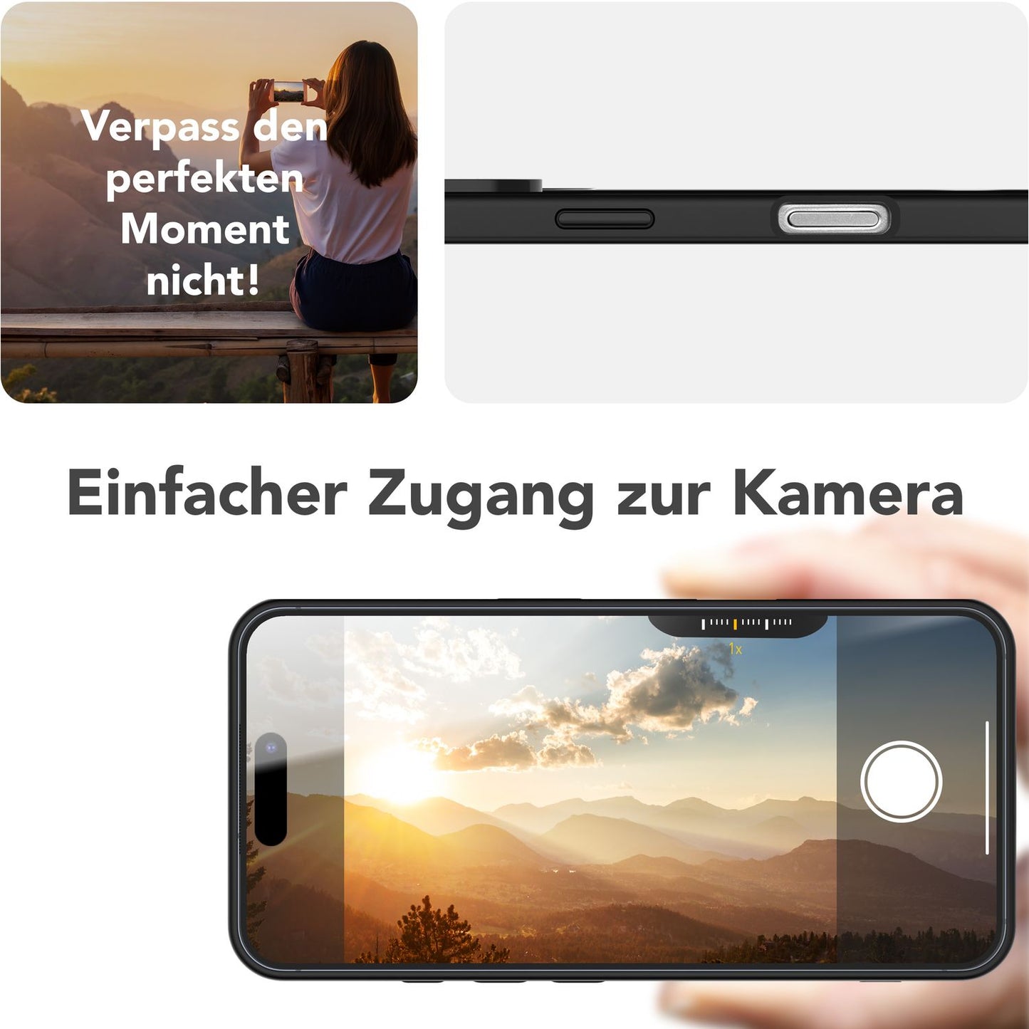 NALIA Magnet-Case für iPhone 16 Pro Max – Klappständer & Kameraschutz – TRITON (Matt-Transparent & Hybrid-Schutz) – Marke aus Berlin
