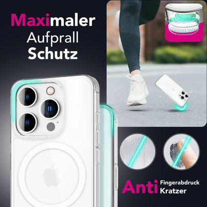 NALIA Magnet Hülle für iPhone 16 Pro – MagSafe kompatibel & Camera Control Schutz (Touch-fähig) – STRIVE (Hardcase Rückseite & Silikon-Rahmen) – Marke aus Berlin