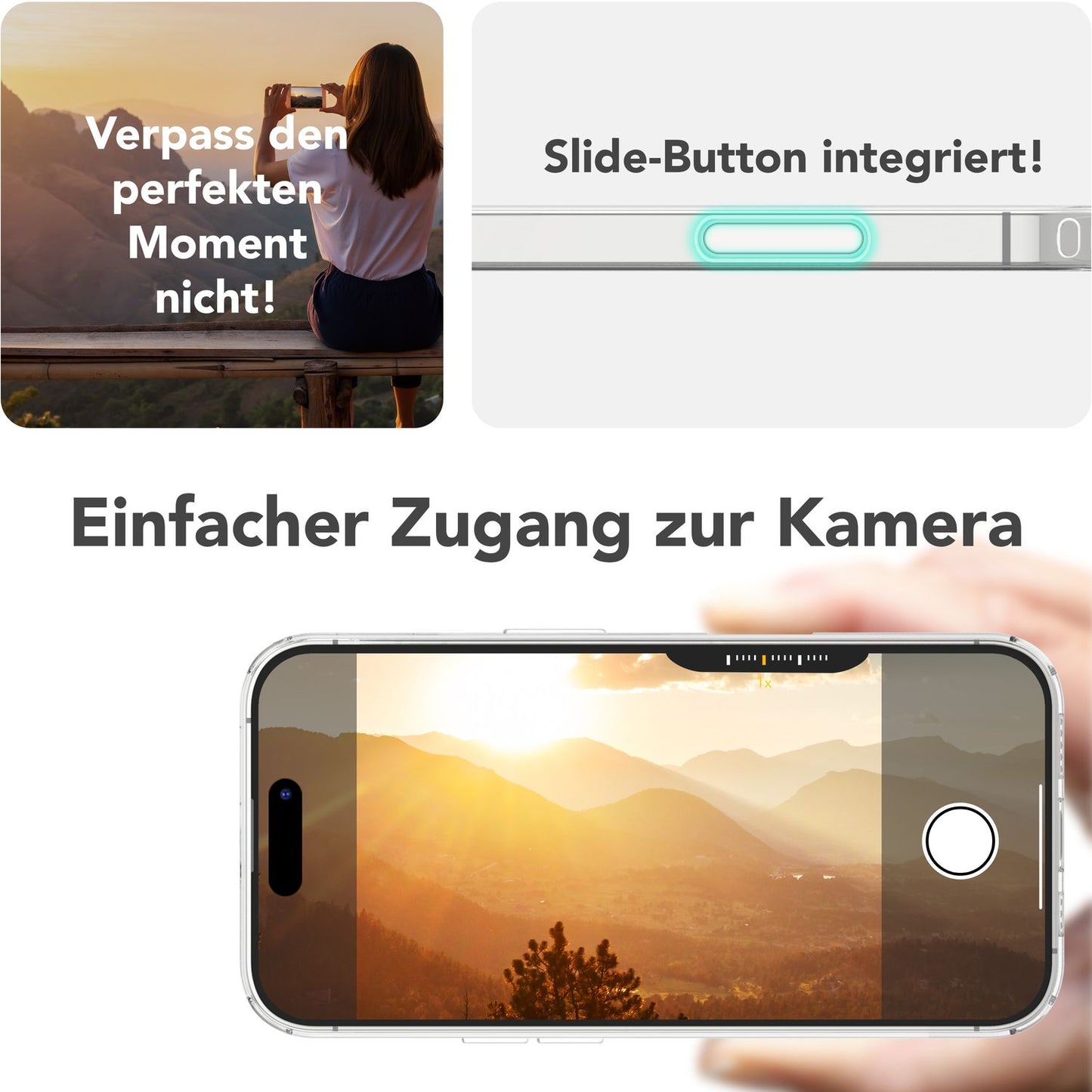 NALIA Magnet Hülle für iPhone 16 Pro Max – MagSafe kompatibel & Camera Control Schutz (Touch-fähig) – STRIVE (Hardcase Rückseite & Silikon-Rahmen) – Marke aus Berlin