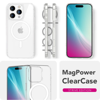 NALIA Magnet Hülle für iPhone 16 Pro Max – MagSafe kompatibel & Camera Control Schutz (Touch-fähig) – STRIVE (Hardcase Rückseite & Silikon-Rahmen) – Marke aus Berlin