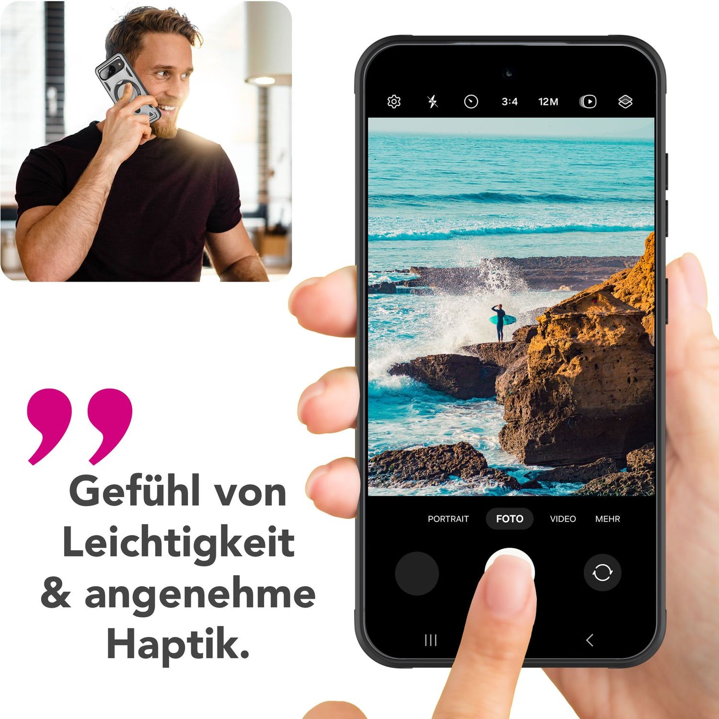NALIA Magnetische Panzerhülle für Google Pixel 9 – Ring-Halterung 360° & MagSafe kompatibel – STORMGUARD (Outdoor Case) – Marke aus Berlin