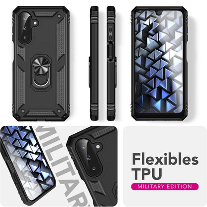 NALIA Panzerhülle für Samsung Galaxy A26 – Ring-Ständer 360° & Magnet-Halterung Kompatibel – RINGDEFEND (Stoßfestes Outdoor Case) – Marke aus Berlin