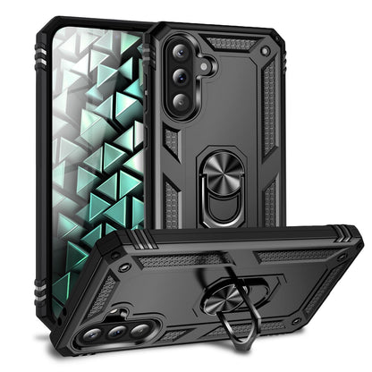 NALIA Panzerhülle für Samsung Galaxy A56 – Ring-Ständer 360° & Magnet-Halterung Kompatibel – RINGDEFEND (Stoßfestes Outdoor Case) – Marke aus Berlin