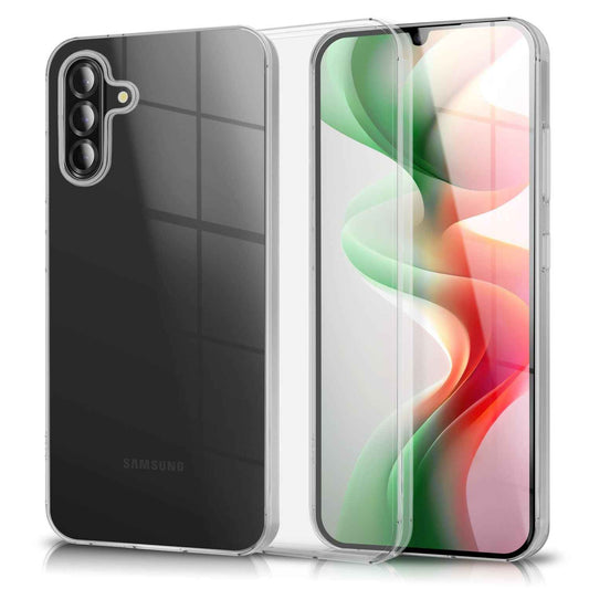 NALIA Transparente Silikonhülle für Samsung Galaxy A26 – Anti-Gelb & Rutschfest – GLAZE (Handyhülle Kristallklar, Schlank & Stoßfest) – Marke aus Berlin