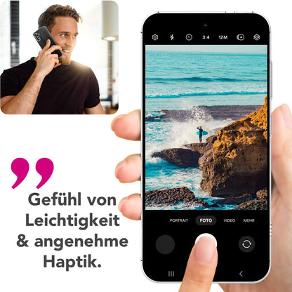 NALIA Transparente Silikonhülle für Samsung Galaxy A26 – Anti-Gelb & Rutschfest – GLAZE (Handyhülle Kristallklar, Schlank & Stoßfest) – Marke aus Berlin