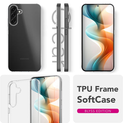 NALIA Transparente Silikonhülle für Samsung Galaxy A36 / A56 – Anti-Gelb & Rutschfest – GLAZE (Handyhülle Kristallklar, Schlank & Stoßfest) – Marke aus Berlin