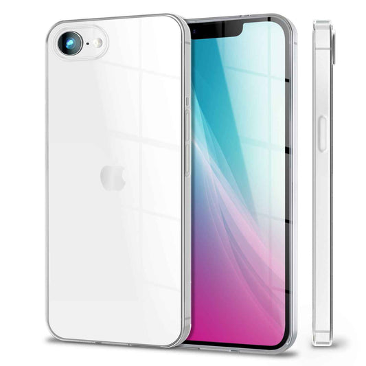 NALIA Transparente Silikonhülle für iPhone 16e / 17e – Anti-Gelb & Rutschfest – GLAZE (Handyhülle Kristallklar, Schlank & Stoßfest) – Marke aus Berlin