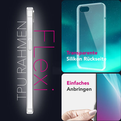 NALIA Transparente Silikonhülle für iPhone 16e / 17e – Anti-Gelb & Rutschfest – GLAZE (Handyhülle Kristallklar, Schlank & Stoßfest) – Marke aus Berlin