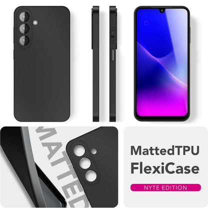 NALIA Matte Silikonhülle für Samsung Galaxy A26 – Slim, Schwarz & Rutschfest – STRIDER (Soft Case, Kameraschutz & Stoßfest) – Marke aus Berlin