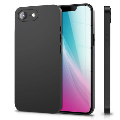NALIA Matte Silikonhülle für iPhone 16e / 17e – Slim, Schwarz & Rutschfest – STRIDER (Soft Case, Kameraschutz & Stoßfest) – Marke aus Berlin