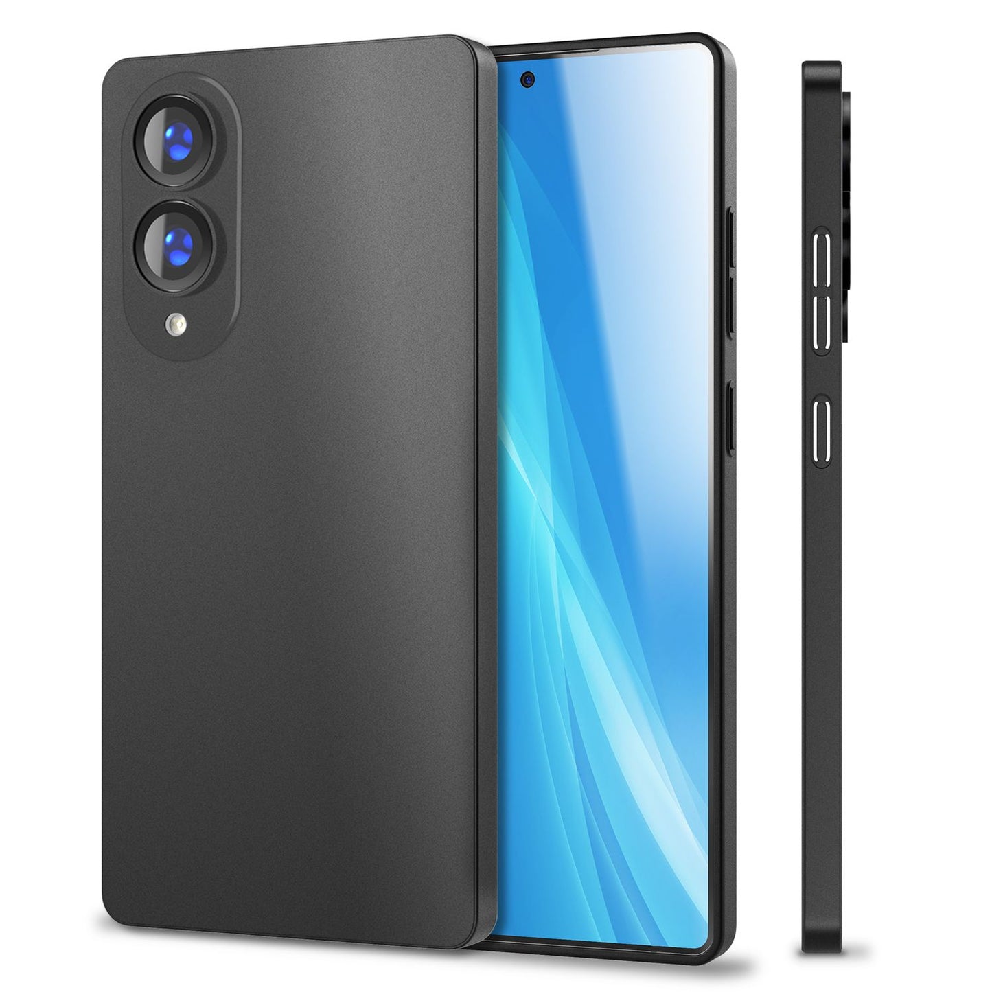 NALIA Ultra Slim Hardcase für Samsung Galaxy S25 Edge – Matt & 0.3mm Dünn – PHANTOM (Dünnes Cover & Kamera-Vollschutz) – Marke aus Berlin
