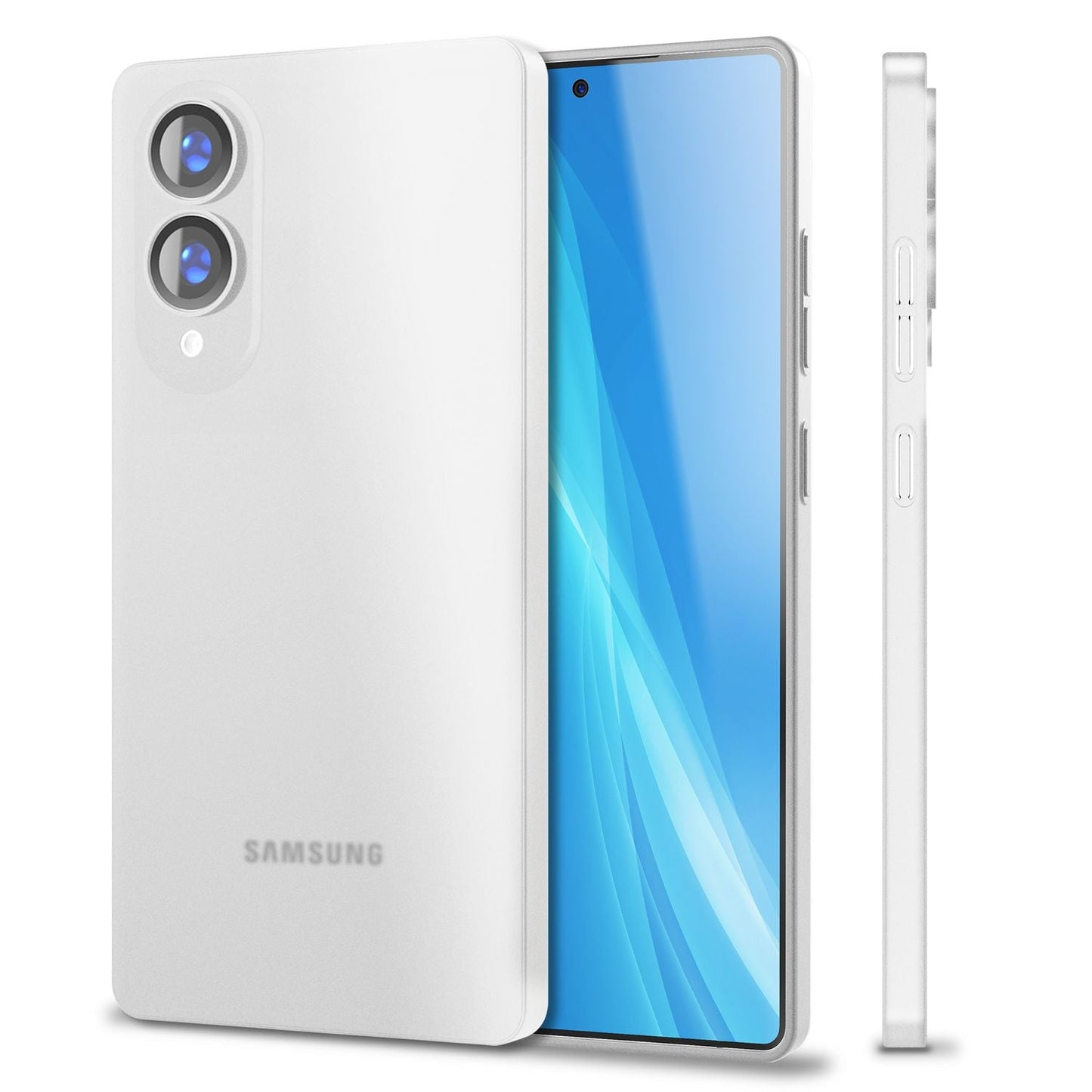 NALIA Ultra Slim Hardcase für Samsung Galaxy S25 Edge – Matt & 0.3mm Dünn – PHANTOM (Dünnes Cover & Kamera-Vollschutz) – Marke aus Berlin