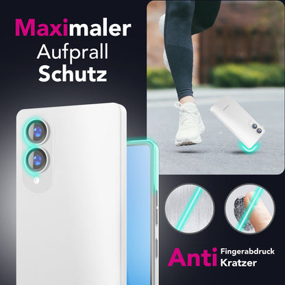 NALIA Ultra Slim Hardcase für Samsung Galaxy S25 Edge – Matt & 0.3mm Dünn – PHANTOM (Dünnes Cover & Kamera-Vollschutz) – Marke aus Berlin