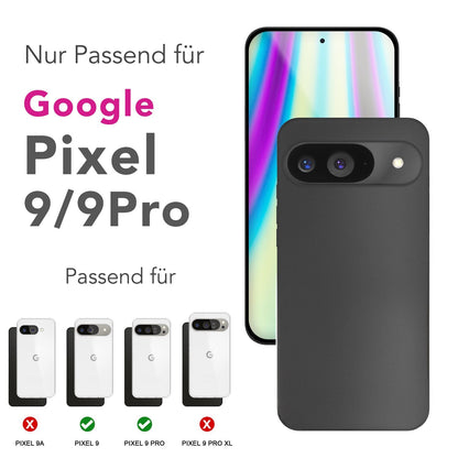 NALIA Ultra Slim Hardcase für Google Pixel 9 – Matt & 0.3mm Dünn – PHANTOM (Dünnes Cover & Kamera-Vollschutz) – Marke aus Berlin