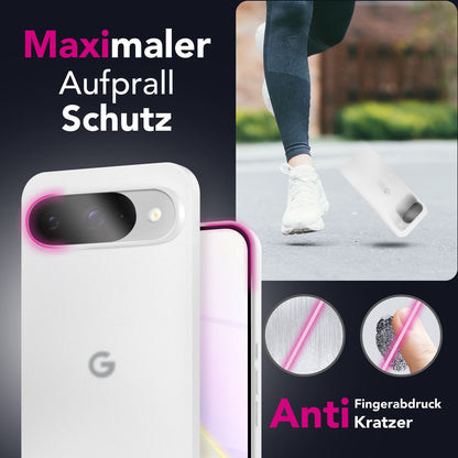 NALIA Ultra Slim Hardcase für Google Pixel 9 – Matt & 0.3mm Dünn – PHANTOM (Dünnes Cover & Kamera-Vollschutz) – Marke aus Berlin