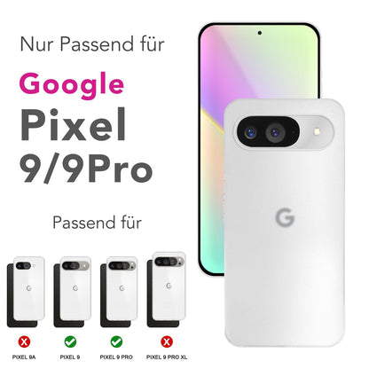 NALIA Ultra Slim Hardcase für Google Pixel 9 – Matt & 0.3mm Dünn – PHANTOM (Dünnes Cover & Kamera-Vollschutz) – Marke aus Berlin
