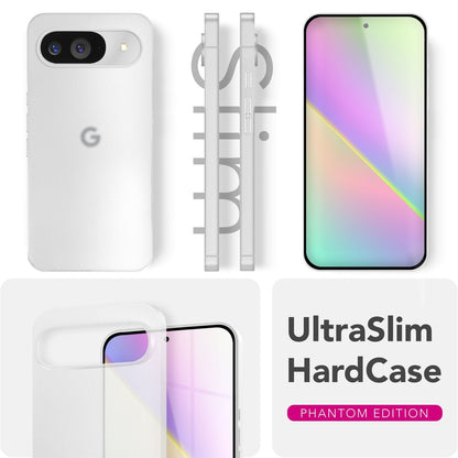 NALIA Ultra Slim Hardcase für Google Pixel 9 – Matt & 0.3mm Dünn – PHANTOM (Dünnes Cover & Kamera-Vollschutz) – Marke aus Berlin