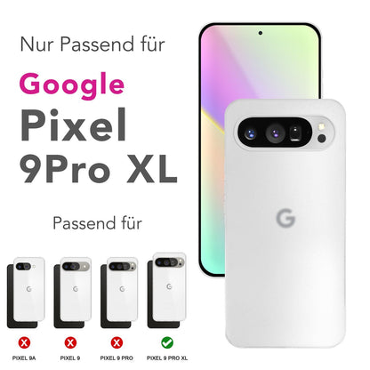 NALIA Ultra Slim Hardcase für Google Pixel 9 Pro XL – Matt & 0.3mm Dünn – PHANTOM (Dünnes Cover & Kamera-Vollschutz) – Marke aus Berlin