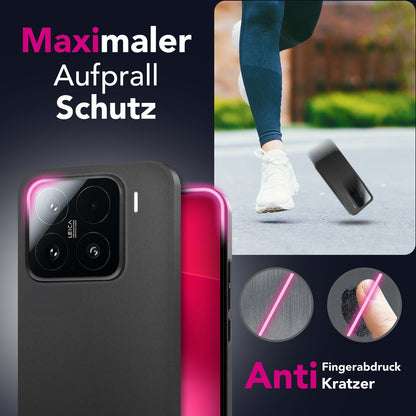 NALIA Ultra Slim Hardcase für Xiaomi 15 – Matt & 0.3mm Dünn – PHANTOM (Dünnes Cover & Kamera-Vollschutz) – Marke aus Berlin