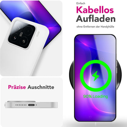 NALIA Ultra Slim Hardcase für Xiaomi 15 – Matt & 0.3mm Dünn – PHANTOM (Dünnes Cover & Kamera-Vollschutz) – Marke aus Berlin