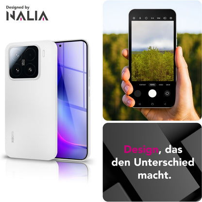 NALIA Ultra Slim Hardcase für Xiaomi 15 – Matt & 0.3mm Dünn – PHANTOM (Dünnes Cover & Kamera-Vollschutz) – Marke aus Berlin