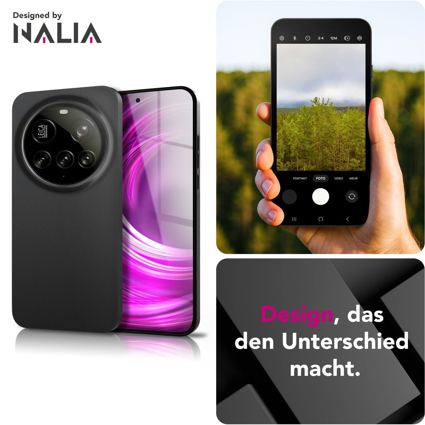 NALIA Ultra Slim Hardcase für Xiaomi 15 Ultra – Matt & 0.3mm Dünn – PHANTOM (Dünnes Cover & Kamera-Vollschutz) – Marke aus Berlin