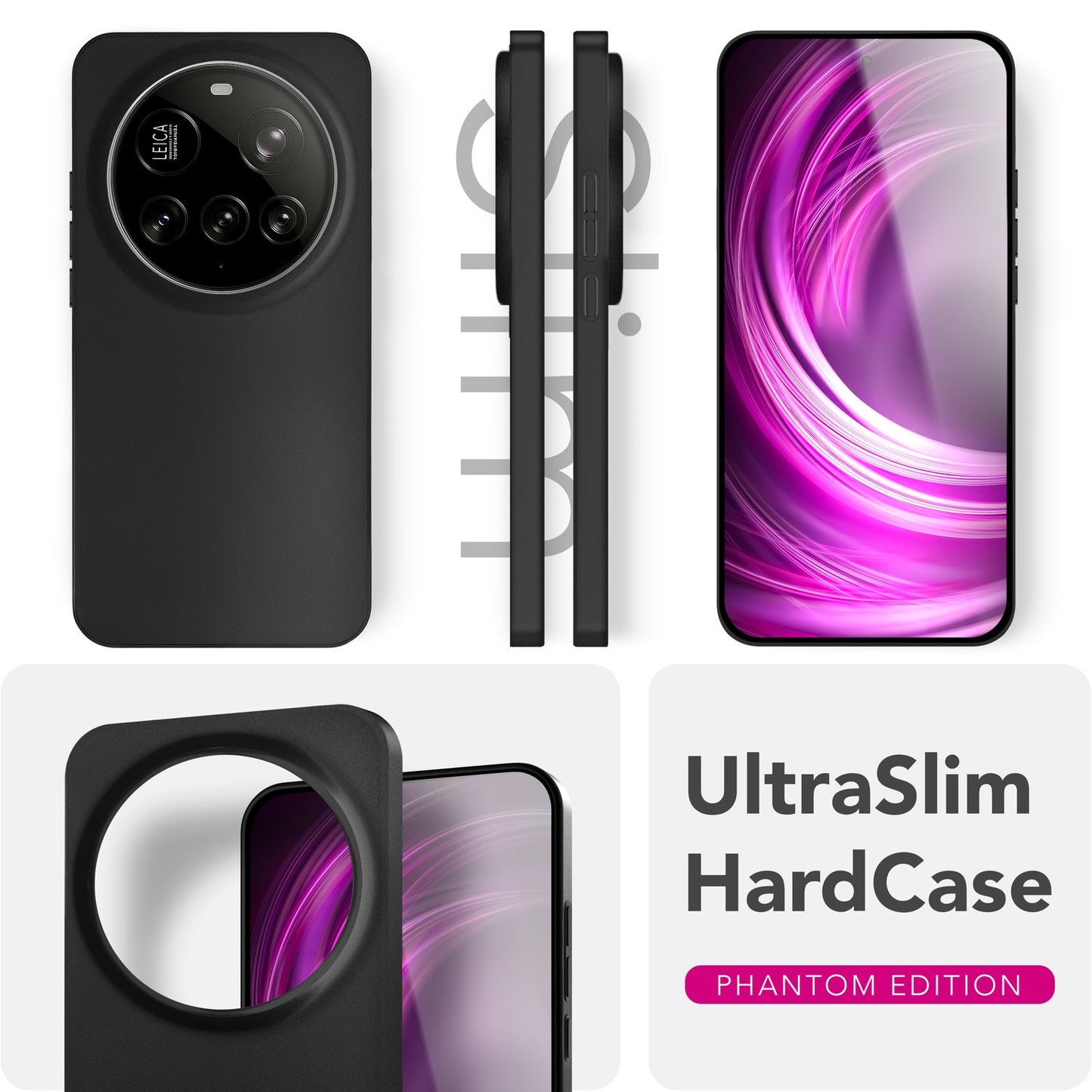 NALIA Ultra Slim Hardcase für Xiaomi 15 Ultra – Matt & 0.3mm Dünn – PHANTOM (Dünnes Cover & Kamera-Vollschutz) – Marke aus Berlin
