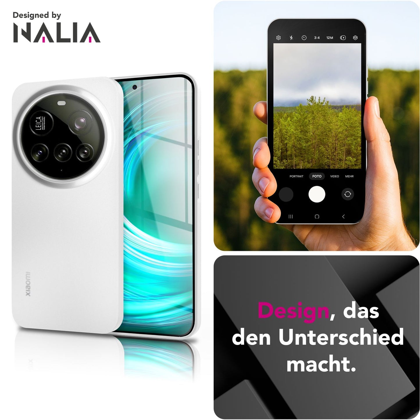 NALIA Ultra Slim Hardcase für Xiaomi 15 Ultra – Matt & 0.3mm Dünn – PHANTOM (Dünnes Cover & Kamera-Vollschutz) – Marke aus Berlin