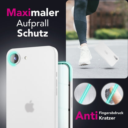NALIA Ultra Slim Hardcase für iPhone 16e / 17e – Matt & 0.3mm Dünn – PHANTOM (Dünnes Cover & Kamera-Vollschutz) – Marke aus Berlin