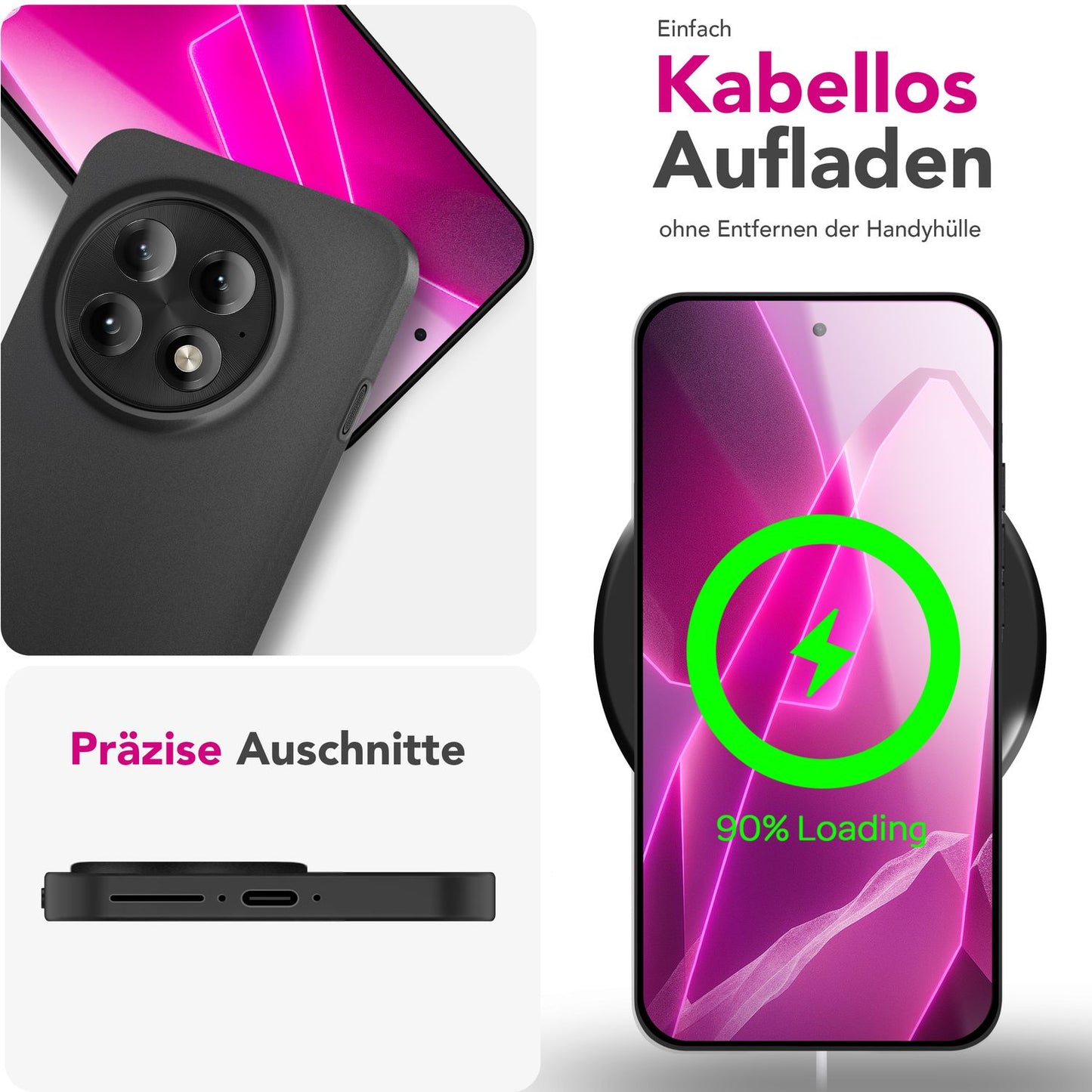 NALIA Ultra Slim Hardcase für OnePlus 13 – Matt & 0.3mm Dünn – PHANTOM (Dünnes Cover & Kamera-Vollschutz) – Marke aus Berlin