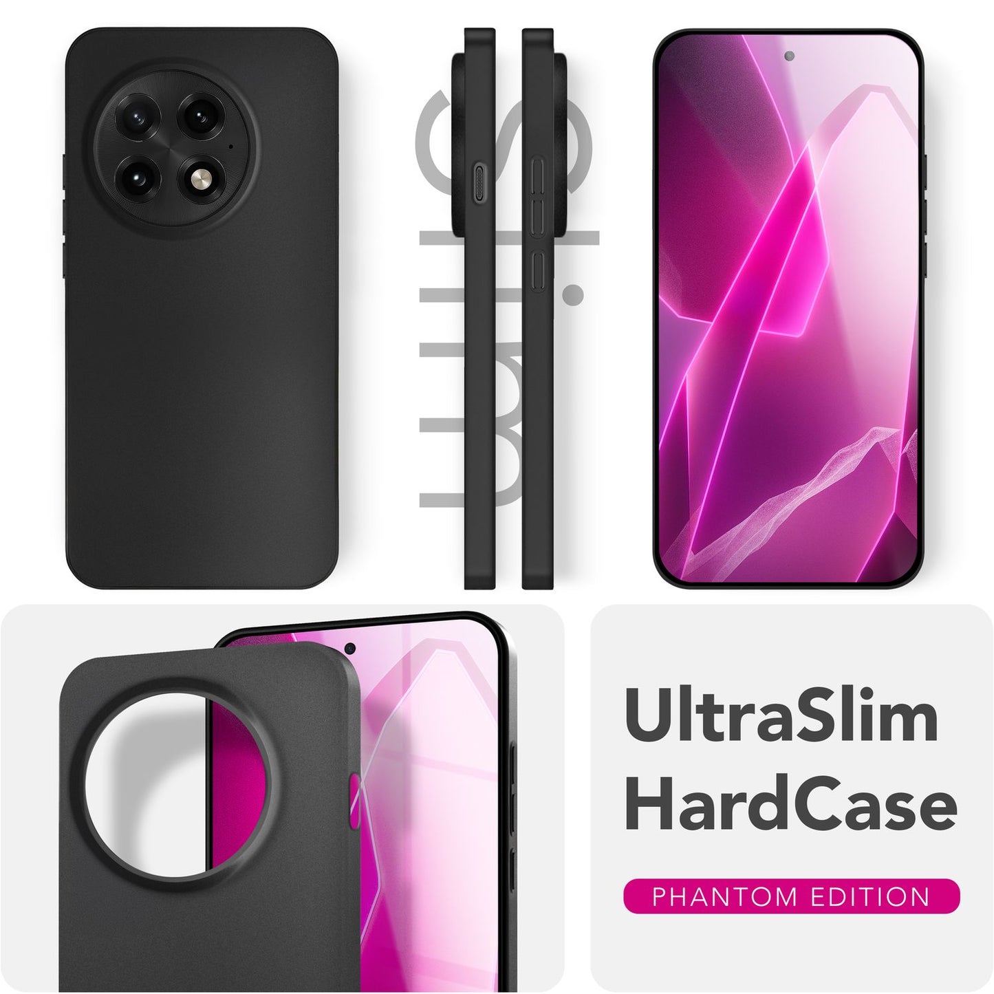 NALIA Ultra Slim Hardcase für OnePlus 13 – Matt & 0.3mm Dünn – PHANTOM (Dünnes Cover & Kamera-Vollschutz) – Marke aus Berlin