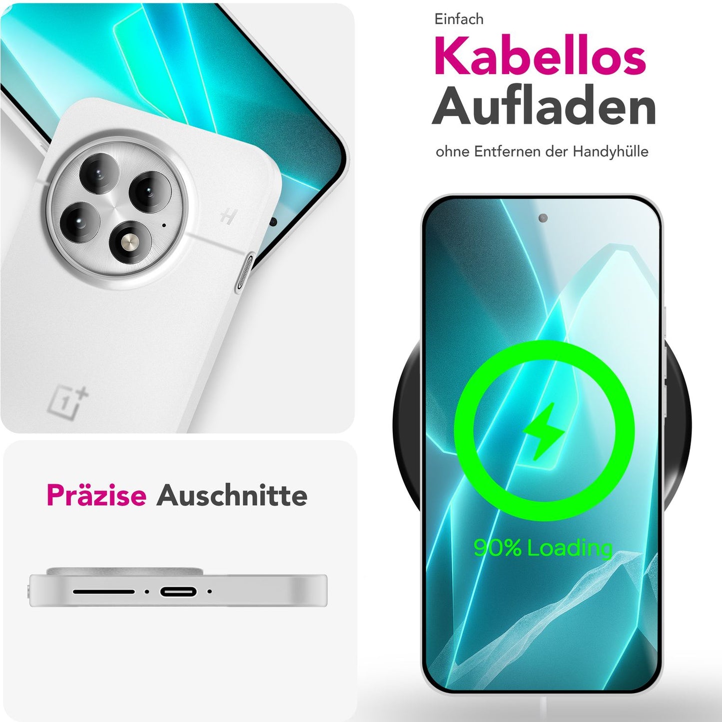 NALIA Ultra Slim Hardcase für OnePlus 13 – Matt & 0.3mm Dünn – PHANTOM (Dünnes Cover & Kamera-Vollschutz) – Marke aus Berlin