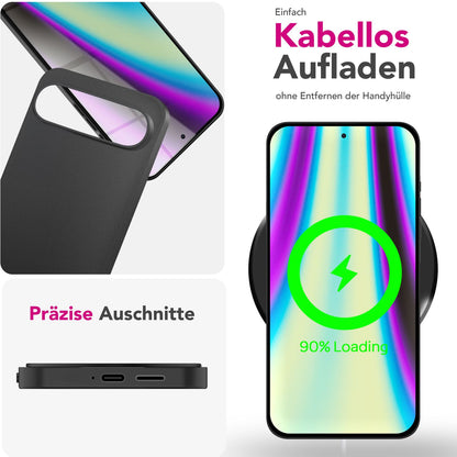 NALIA Ultra Slim Hardcase für Google Pixel 9 Pro – Matt & 0.3mm Dünn – PHANTOM (Dünnes Cover & Kamera-Vollschutz) – Marke aus Berlin