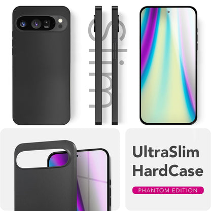 NALIA Ultra Slim Hardcase für Google Pixel 9 Pro – Matt & 0.3mm Dünn – PHANTOM (Dünnes Cover & Kamera-Vollschutz) – Marke aus Berlin