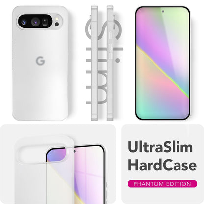 NALIA Ultra Slim Hardcase für Google Pixel 9 Pro – Matt & 0.3mm Dünn – PHANTOM (Dünnes Cover & Kamera-Vollschutz) – Marke aus Berlin